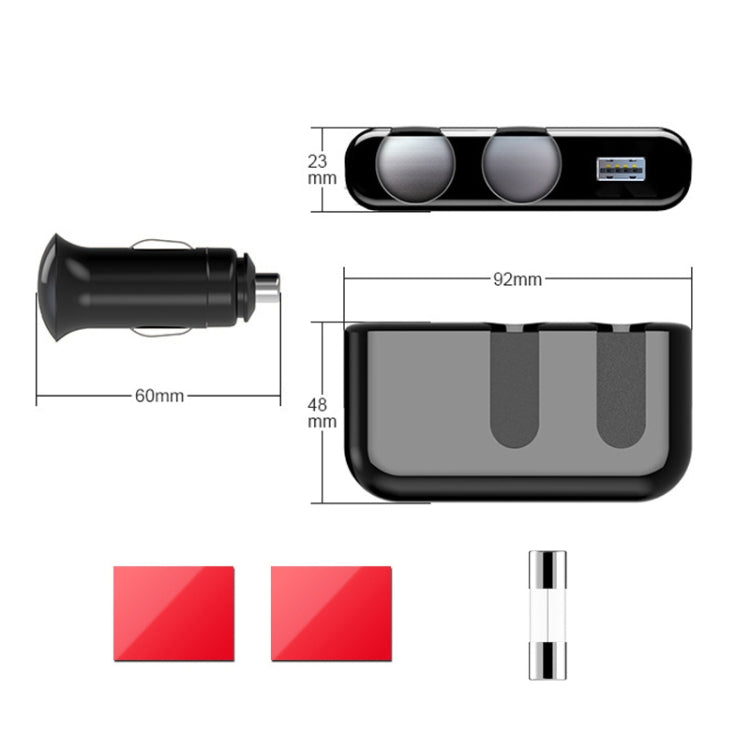 SHUNWEI Car Cigarette Lighter Charger 12/24V USB Converts Socket, Style:, 2 Holes Single USB, 2 Holes 2 USB, 2 Holes 2 USB Voltage, 3 Holes 2 USB, 3 Holes 2 USB Voltage