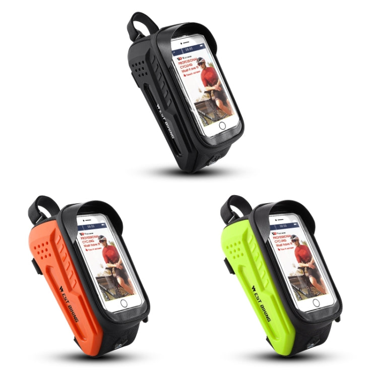 WEST BIKING Bicycle Front Bag TPU  Hard Shell Riding Front Beam Bag, YP0707293