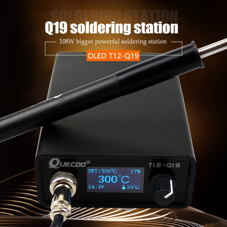 QUECOO 1.3 Inch Display Soldering Station with Handle, EU Plug (Q19+P9), EU Plug (Q19+M8), EU Plug (Q19+907), US Plug (Q19+P9), US Plug (Q19+M8), US Plug (Q19+907)
