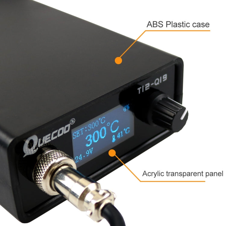 QUECOO 1.3 Inch Display Soldering Station with Handle, EU Plug (Q19+P9), EU Plug (Q19+M8), EU Plug (Q19+907), US Plug (Q19+P9), US Plug (Q19+M8), US Plug (Q19+907)