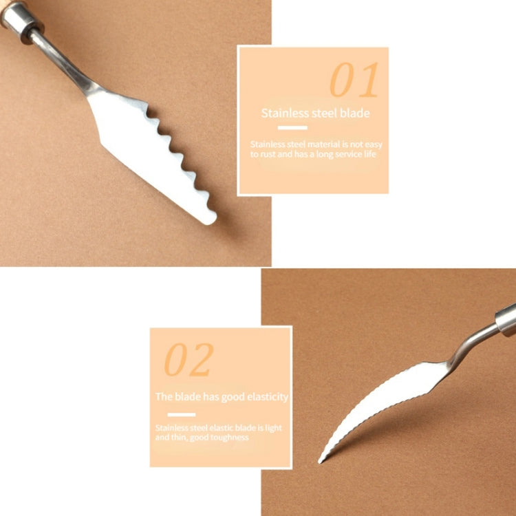 13 In 1 Oil Painting Special-shaped Scraper Painting Creation Art Palette Knife, 13 In 1