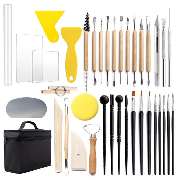 38 In 1 Pottery Tool Kit Pottery Clay Carving Knife, 38 In 1