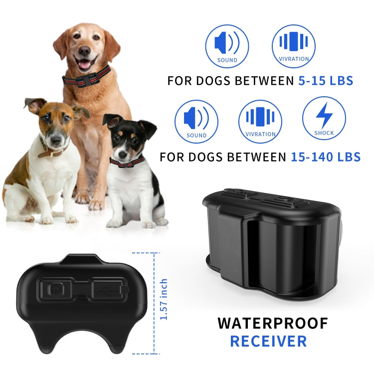 Electronic Dog Trainer Rechargeable Pet Remote Control Bark Stopper, 1 Drag 1 Red, 1 Drag 1 Orange, 1 Drag 2