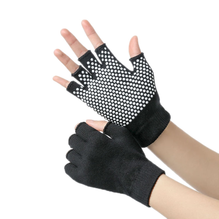 Ladies Non-Slip Fingerless Aerial Yoga Aid Gloves, Black, Purple, Rose Red, Gray, Orange, A2 Black, A2 Green, A2 Red, A2 Gray, A2 Beige, A3 Light Gray, A3 Light Purple, A3 Light Pink, A3 Light Blue, A3 Beige