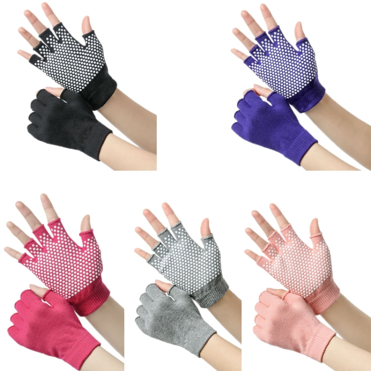 Ladies Non-Slip Fingerless Aerial Yoga Aid Gloves, Black, Purple, Rose Red, Gray, Orange, A2 Black, A2 Green, A2 Red, A2 Gray, A2 Beige, A3 Light Gray, A3 Light Purple, A3 Light Pink, A3 Light Blue, A3 Beige