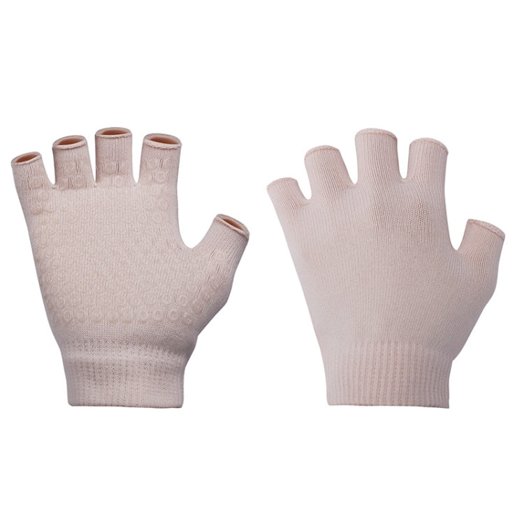 Ladies Non-Slip Fingerless Aerial Yoga Aid Gloves, Black, Purple, Rose Red, Gray, Orange, A2 Black, A2 Green, A2 Red, A2 Gray, A2 Beige, A3 Light Gray, A3 Light Purple, A3 Light Pink, A3 Light Blue, A3 Beige