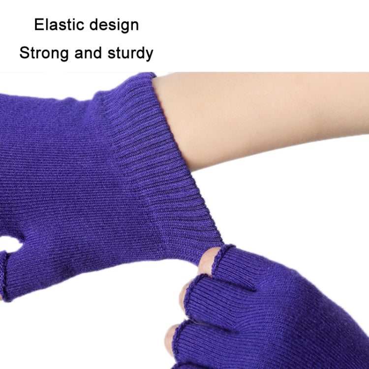 Ladies Non-Slip Fingerless Aerial Yoga Aid Gloves, Black, Purple, Rose Red, Gray, Orange, A2 Black, A2 Green, A2 Red, A2 Gray, A2 Beige, A3 Light Gray, A3 Light Purple, A3 Light Pink, A3 Light Blue, A3 Beige