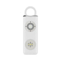 Anti-wolf Alarm Rechargeable Female Student Self-defense Keychain, Rechargeable White, Rechargeable Black