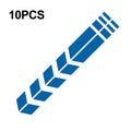 10 PCS Car Stripe Reflective Sticker Motorcycle Fender Arrow Stickers, 10 PCS Blue, 10 PCS Yellow, 10 PCS Green, 10 PCS range, 10 PCS Black, 10 PCS Silver, 10 PCS Red