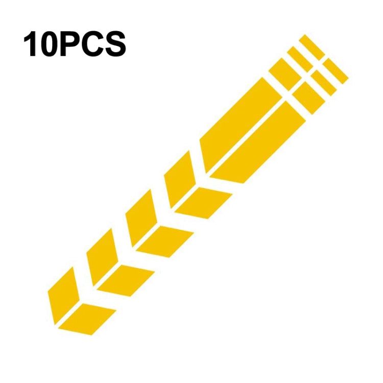 10 PCS Car Stripe Reflective Sticker Motorcycle Fender Arrow Stickers, 10 PCS Silver, 10 PCS Red, 10 PCS Blue, 10 PCS Yellow, 10 PCS Green, 10 PCS range, 10 PCS Black