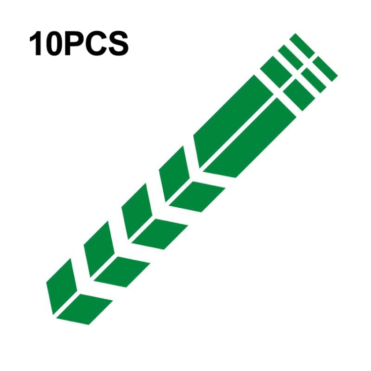 10 PCS Car Stripe Reflective Sticker Motorcycle Fender Arrow Stickers, 10 PCS Green, 10 PCS range, 10 PCS Black, 10 PCS Silver, 10 PCS Red, 10 PCS Blue, 10 PCS Yellow