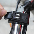 Motorcycle Dual USB Mobile Phone Charger 5V 3A Fast Charging, 5V 3A Black