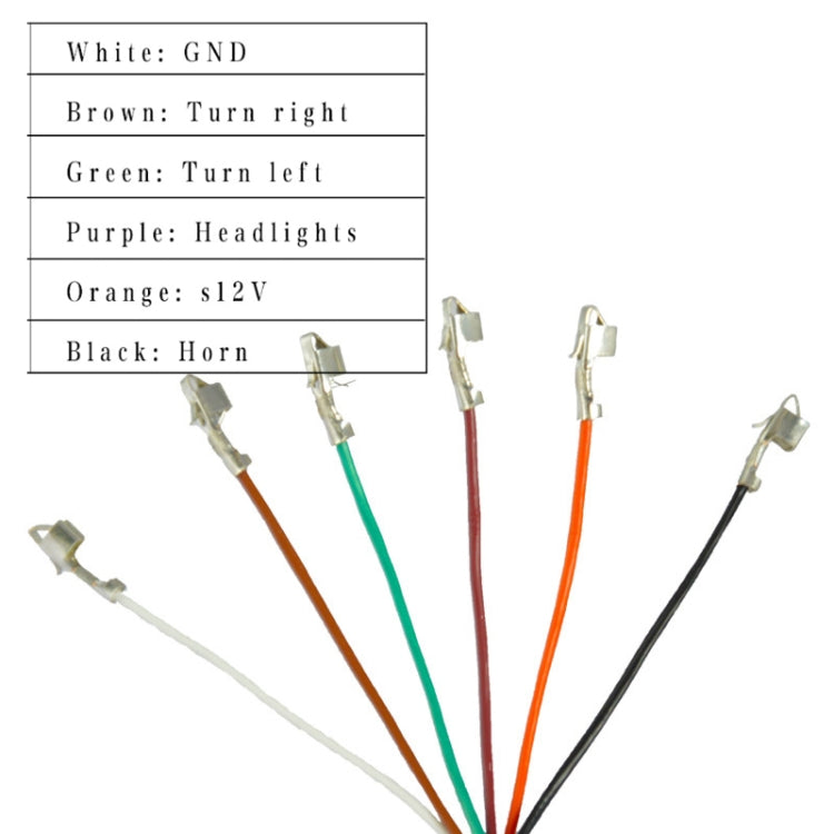 3 In 1 Switch Mountain Car Skateboard Horn Headlights Turn Switch, 36V, 48V