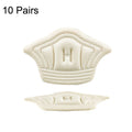 10 Pairs Tailored Sneaker Heel Tab Anti-wear and Anti-drop Tracker, Thickness:, 5mm (Beige), 5mm (Black), 10mm (Beige), 10mm (Black)