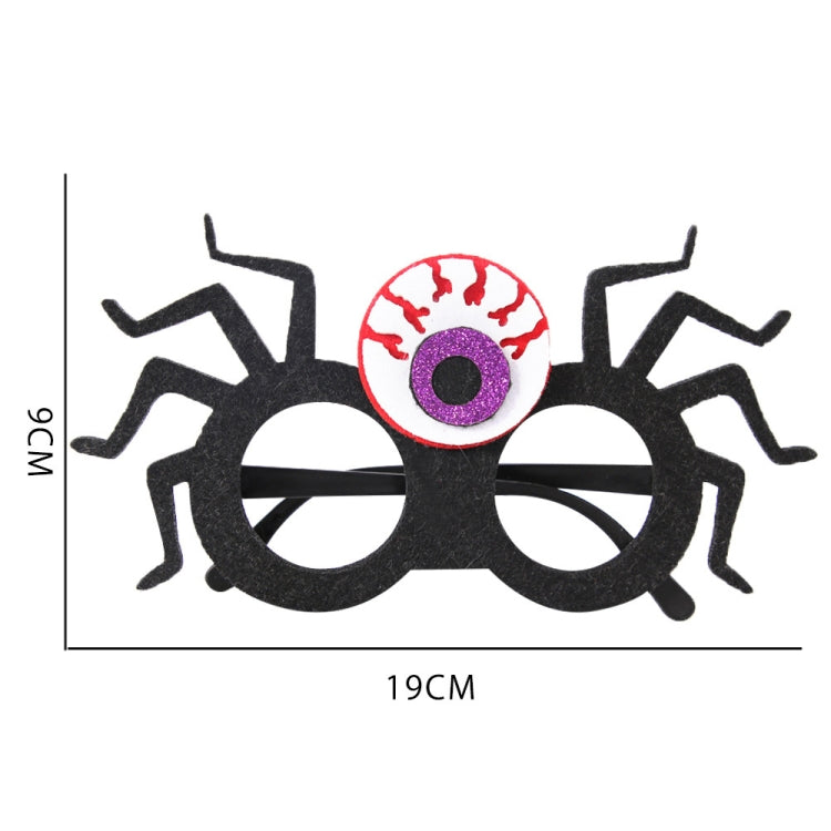 Halloween Decoration Funny Glasses Party Skeleton Spider Horror Props, Eyeball, Sickle, Alphabet Gost, Purple Spider, Skull Hat, Skull, Owl, Tombstone, Ghost, Bat Wings, English Letters, Multiple Eyeballs, kitchen Knife, Letter Pumpkin, Bat Alphabet   ...