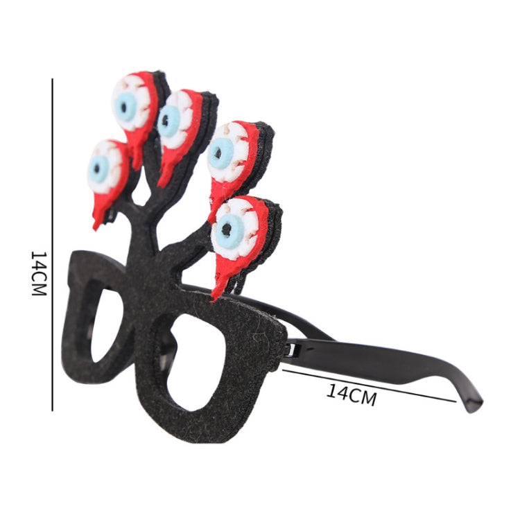 Halloween Decoration Funny Glasses Party Skeleton Spider Horror Props, Eyeball, Sickle, Alphabet Gost, Purple Spider, Skull Hat, Skull, Owl, Tombstone, Ghost, Bat Wings, English Letters, Multiple Eyeballs, kitchen Knife, Letter Pumpkin, Bat Alphabet   ...