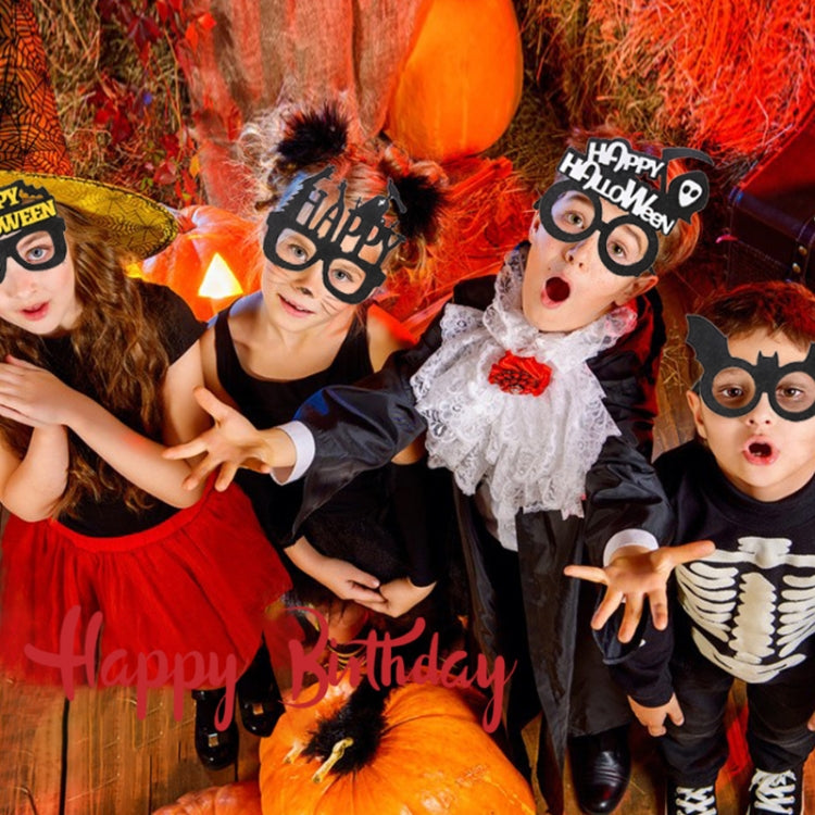 Halloween Decoration Funny Glasses Party Skeleton Spider Horror Props, Eyeball, Sickle, Alphabet Gost, Purple Spider, Skull Hat, Skull, Owl, Tombstone, Ghost, Bat Wings, English Letters, Multiple Eyeballs, kitchen Knife, Letter Pumpkin, Bat Alphabet   ...