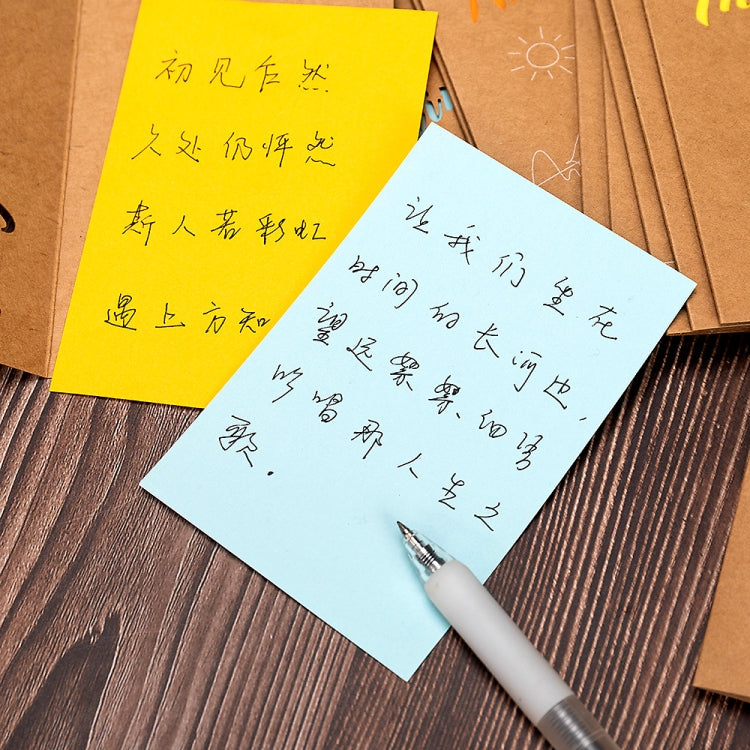 10 PCS Retro Hollow Kraft Blessing Card with Envelope, Thank You, Love You, Happy Christmas, Special for You, Happy Birthday, Wish You all the Best, A Beautiful Day, Beautiful Life, Flying Dream