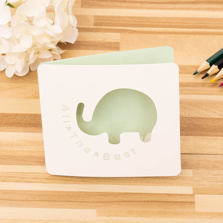 10 PCS Cute Hollow Cartoon Greeting Card, The Best Blessing, Dreams Come True, Happy Birthday, Happy Time, Flying to You, Life is Full of Gifts, Wish You all the Best, Thankful