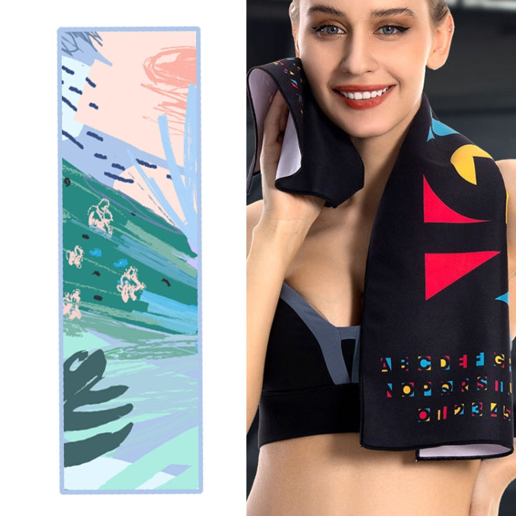 YDJ1223-1 Microfiber Double Sided Fleece Print Quick Dry Portable Sports Towel, Size:, Sports Towel(DESIGN), Sports Towel(Wait For You In Painting), Sports Towel(Summer), Sports Towel(Haruka Dreamland), Sports Towel(Happy), Sports Towel(BLESSED)