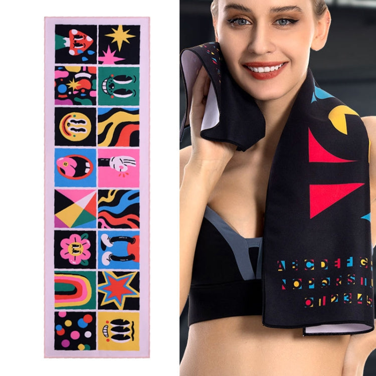 YDJ1223-1 Microfiber Double Sided Fleece Print Quick Dry Portable Sports Towel, Size:, Sports Towel(DESIGN), Sports Towel(Wait For You In Painting), Sports Towel(Summer), Sports Towel(Haruka Dreamland), Sports Towel(Happy), Sports Towel(BLESSED)