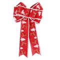 Fine Linen Plaid Christmas Bow Festive Scene Decoration, Red White Edge, White Edge Gray, White Edge Pink, Pink, Red Plaid, Gray Plaid, Khaki