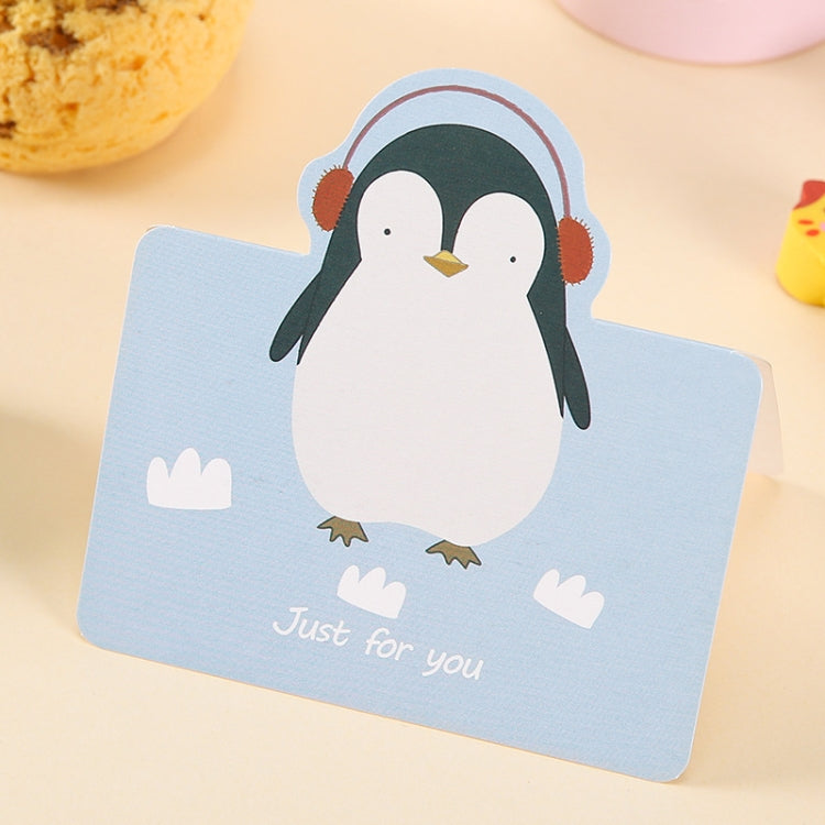100 PCS Cute Cartoon Birthday Cards, Lion, Rabbit, Cake, Penguin, Bear, Cat