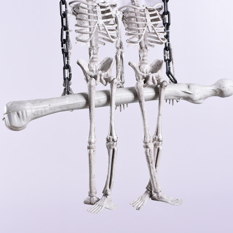 Halloween Skull Skeleton Bride and Groom Welcome House Pendant, G01