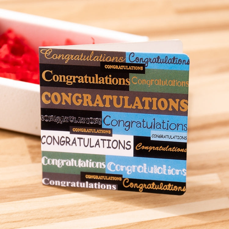 10 PCS Square Bronzing Color Print Thanks Greeting Cards, 1, 2, 3, 4, 5, 6, 7, 8, 9, 10, 11, 12, 13, 15, 17, 18, 21, 22, 23, 24