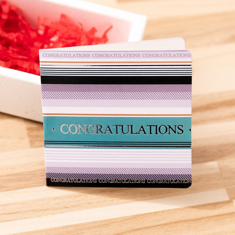 10 PCS Square Bronzing Color Print Thanks Greeting Cards, 1, 2, 3, 4, 5, 6, 7, 8, 9, 10, 11, 12, 13, 15, 17, 18, 21, 22, 23, 24