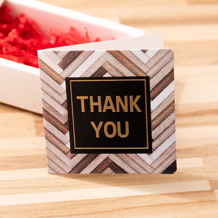 10 PCS Square Bronzing Color Print Thanks Greeting Cards, 1, 2, 3, 4, 5, 6, 7, 8, 9, 10, 11, 12, 13, 15, 17, 18, 21, 22, 23, 24
