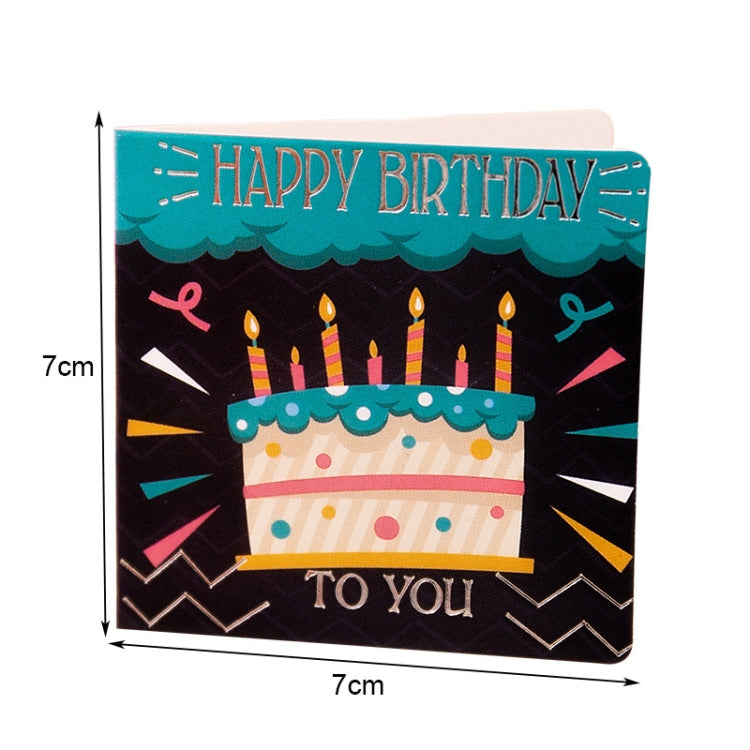 10 PCS Square Bronzing Color Print Thanks Greeting Cards, 1, 2, 3, 4, 5, 6, 7, 8, 9, 10, 11, 12, 13, 15, 17, 18, 21, 22, 23, 24