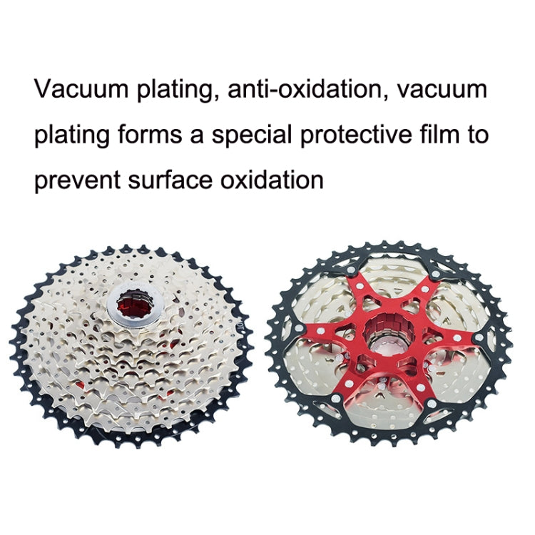 VG Sports Split Mountain Bike Lightweight Cassette Flywheel, Style:, 10 Speed 40T (Silver), 10 Speed 42T (Silver), 11 Speed 40T (Silver), 11 Speed 42T (Silver), 11 Speed 46T (Silver), 11 Sspeed 50T (Silver), 12 Speed 50T (Silver), 9 Speed 42T (Silver) ...