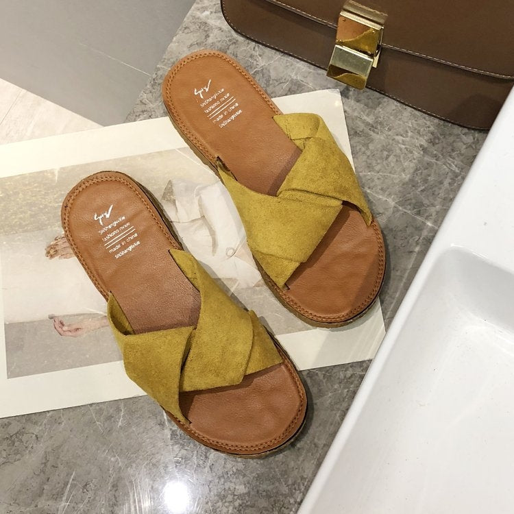 Summer Ladies Outdoor Flat Slippers, 35, 36, 37, 38, 39, 40