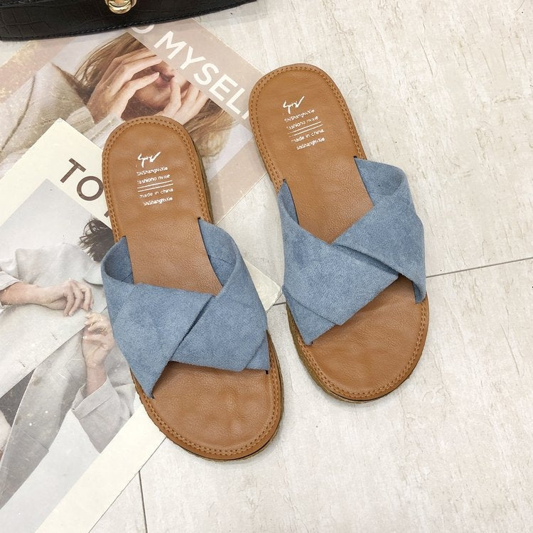 Summer Ladies Outdoor Flat Slippers, 35, 36, 37, 38, 39, 40