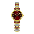 BS Bee Sister  FA1700 Diamond Inlaid Ladies Watch Symphony Wrist Watch, Golden Red, Silver -red, Golden Green, Silver Green