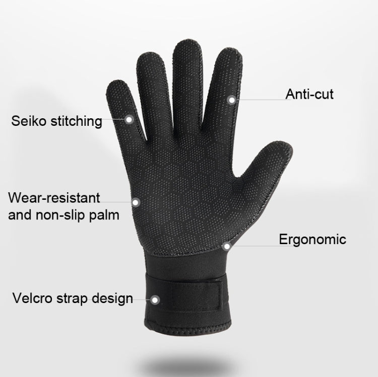 DIVESTAR Diving Gloves Cut & Stab Resistant Sports Gloves, 3mm  S, 3mm  M, 3mm  L, 3mm  XL, 5mm  S, 5mm  M, 5mm  L, 5mm  XL