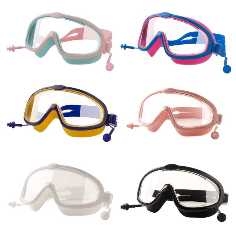 Children Anti-fog Large Frame Swimming Goggles With Conjoined Earplugs, Swimming Goggles With Conjoined Earplugs(Black), Swimming Goggles With Conjoined Earplugs(Pink), Swimming Goggles With Conjoined Earplugs(Yellow)                                   ...