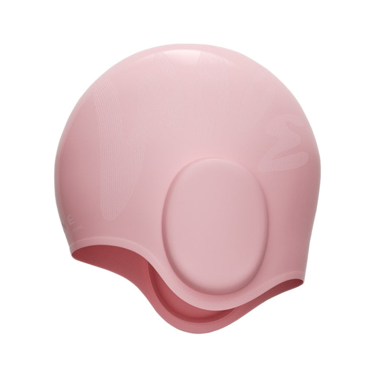 WAVE Waterproof Solid Color Ear Guard Silicone Swimming Cap, White, Pink, Black, Pink Blue, Rose Red, Colorful Blue, Childrens White, Childrens Pink, Childrens Pink Blue, Long Hair Pink Purple, Long Hair Black