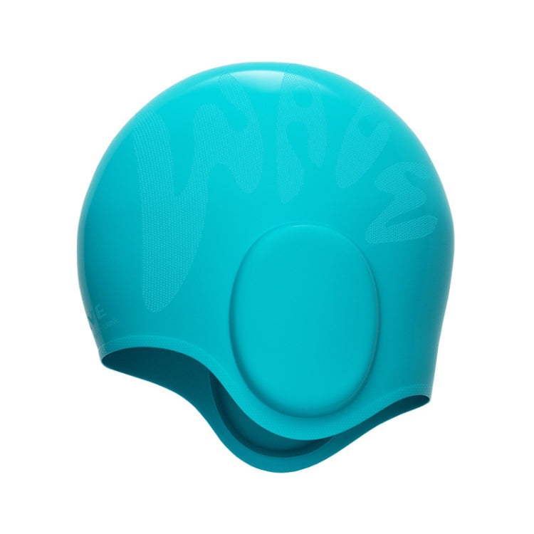 WAVE Waterproof Solid Color Ear Guard Silicone Swimming Cap, White, Pink, Black, Pink Blue, Rose Red, Colorful Blue, Childrens White, Childrens Pink, Childrens Pink Blue, Long Hair Pink Purple, Long Hair Black