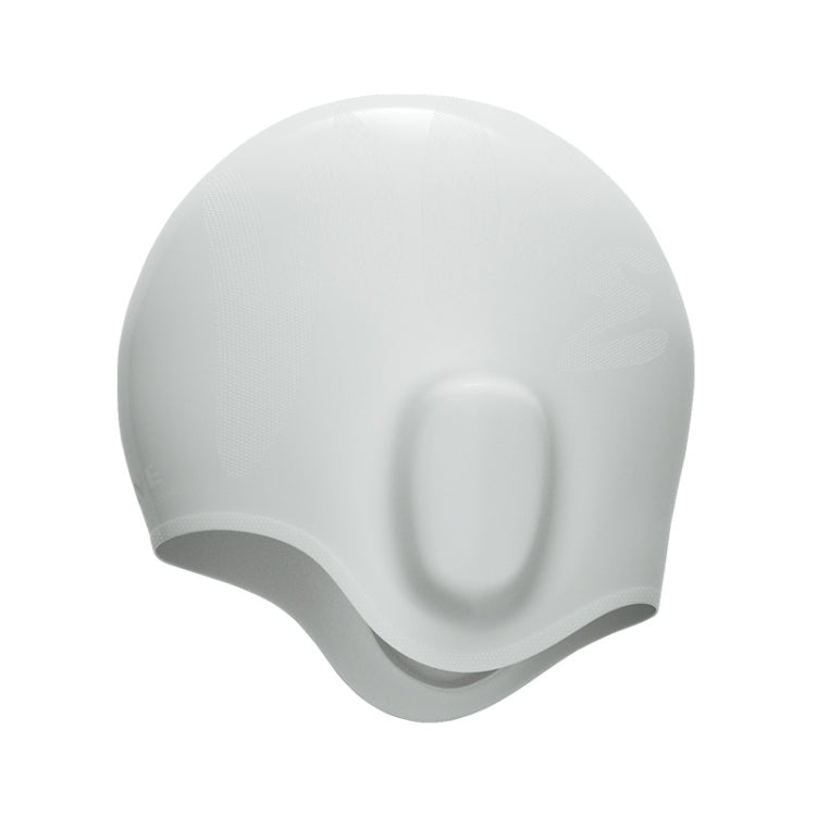 WAVE Waterproof Solid Color Ear Guard Silicone Swimming Cap, White, Pink, Black, Pink Blue, Rose Red, Colorful Blue, Childrens White, Childrens Pink, Childrens Pink Blue, Long Hair Pink Purple, Long Hair Black