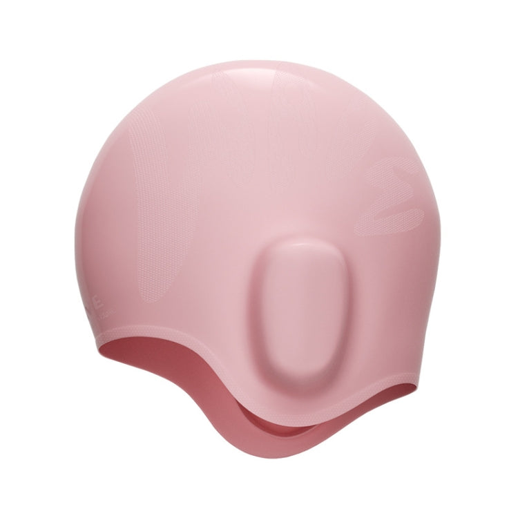 WAVE Waterproof Solid Color Ear Guard Silicone Swimming Cap, White, Pink, Black, Pink Blue, Rose Red, Colorful Blue, Childrens White, Childrens Pink, Childrens Pink Blue, Long Hair Pink Purple, Long Hair Black
