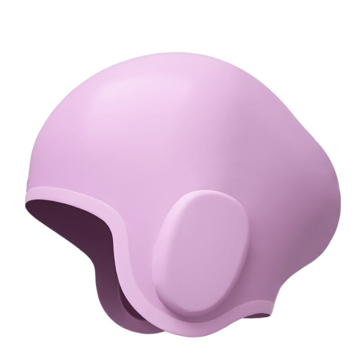 WAVE Waterproof Solid Color Ear Guard Silicone Swimming Cap, White, Pink, Black, Pink Blue, Rose Red, Colorful Blue, Childrens White, Childrens Pink, Childrens Pink Blue, Long Hair Pink Purple, Long Hair Black