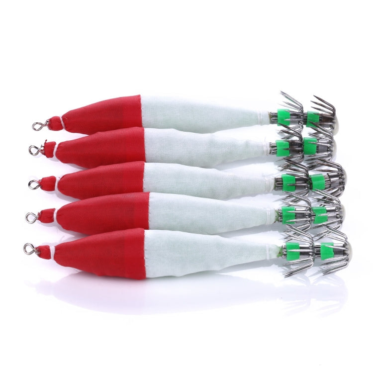 5 PCS / Bag HENGJIA SJ001 Luminous Explosion Squid Hook Deep Sea Fishing Fake Bait, SJ001 (1), SJ001 (2), SJ001 (3), SJ001 (4), SJ001 (5)