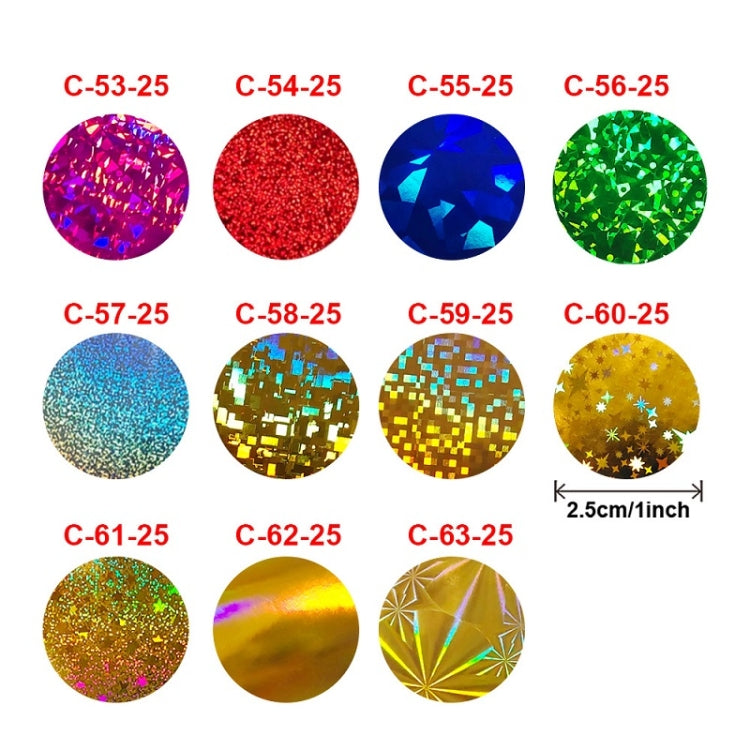 Gift Goods Decorative Color Stickers Envelope Self-adhesive Seal, 25mm