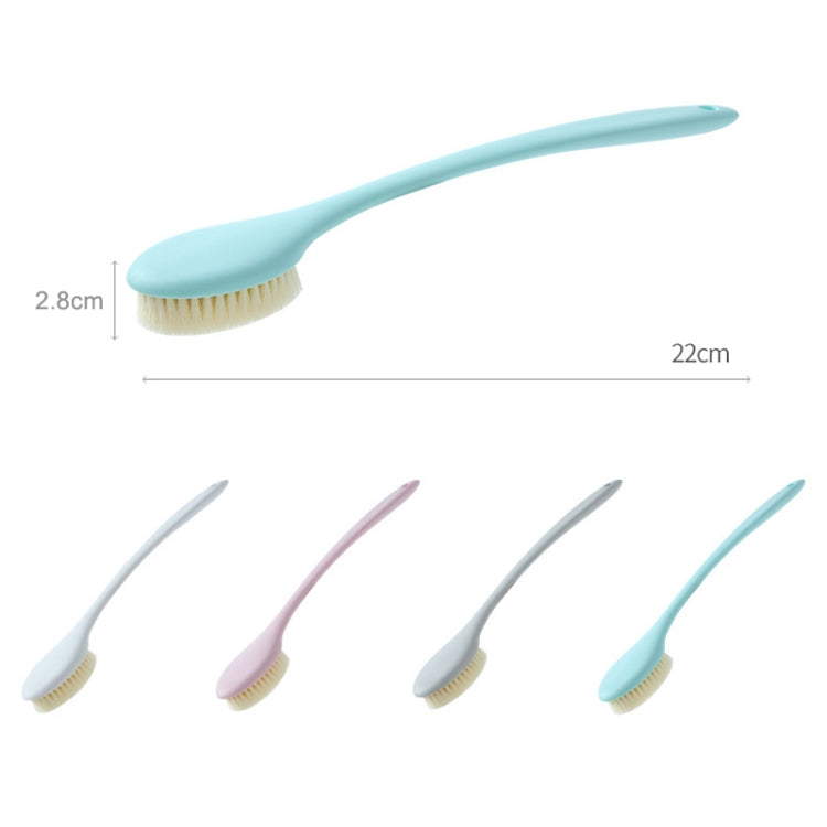 Long Handle Soft Hair Bathing Brush Nylon Hair Massage Brush, Soft Hair White, Soft Hair Grey, Soft Hair Blue, Soft Hair Pink