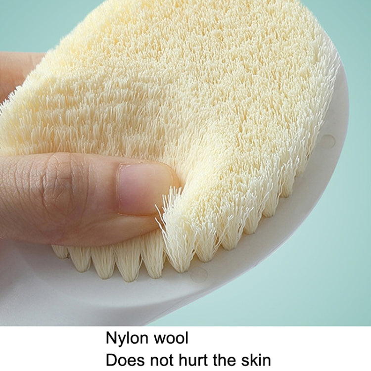 Long Handle Soft Hair Bathing Brush Nylon Hair Massage Brush, Soft Hair White, Soft Hair Grey, Soft Hair Blue, Soft Hair Pink
