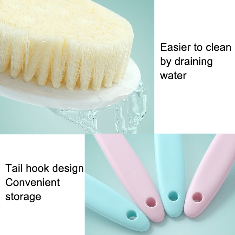 Long Handle Soft Hair Bathing Brush Nylon Hair Massage Brush, Soft Hair White, Soft Hair Grey, Soft Hair Blue, Soft Hair Pink