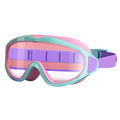 Anti-fog Children Swimming Goggles Comfortable Large Frame Diving Glasses, Macaron, Pumpkin Orange, Milk White, Ice Lake Blue, Pink Blue