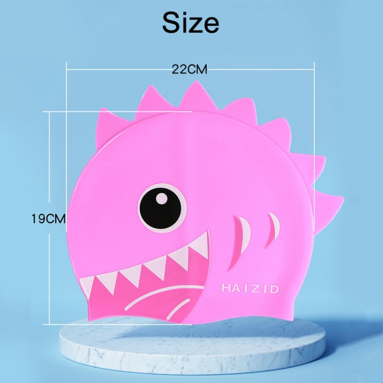 HAIZID Cute Cartoon Waterproof Silicone Children Swimming Cap, HAIZID (Shark Tooth Blue), HAIZID (Shark Tooth Pink), HAIZID (Shark Tooth Yellow), HAIZID (Fish Scales Royal Blue), HAIZID (Fish Blue Pink), HAIZID (Fish Scales Rose Red Pink)